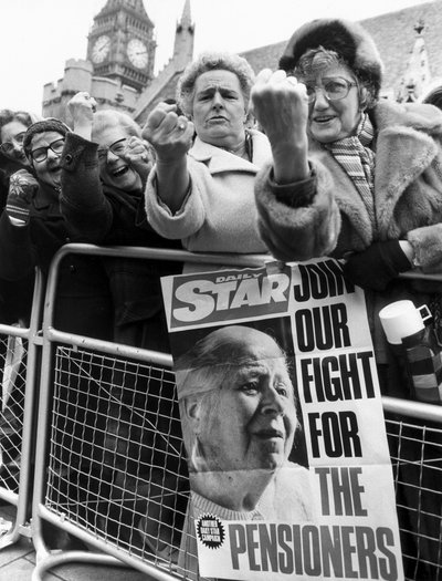 Lobby de jubilados, Londres, marzo de 1981 de Unbekannt