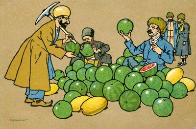 Viejo Tiflis: vendedor de sandías de Unbekannter Künstler