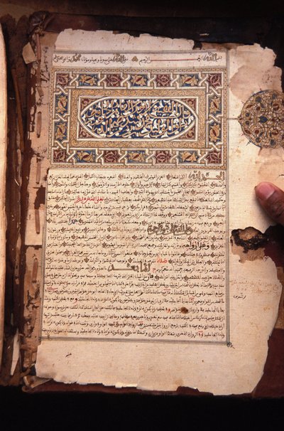 Antiguos manuscritos coránicos, Chinguetti, Mauritania de Unbekannt