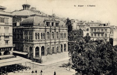 Ópera de Argel, finales del siglo XIX (postal) de Unbekannter Künstler