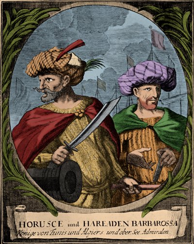 Oruç Reis y Hayreddin Barbarossa de Unbekannter Künstler