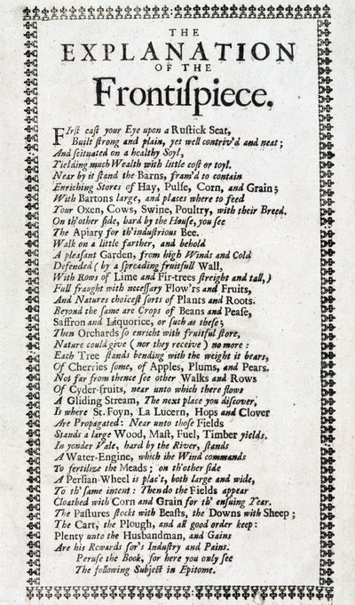 Página de título y explicación en forma de poema de la 4ª edición de 