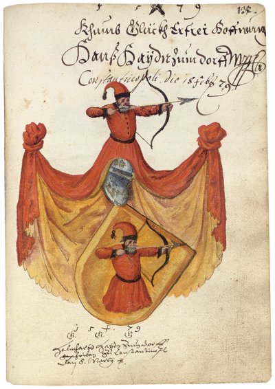 Página del Álbum Amicorum de Salomon Schweigger von Sulz, 1576-1608 de Unbekannt