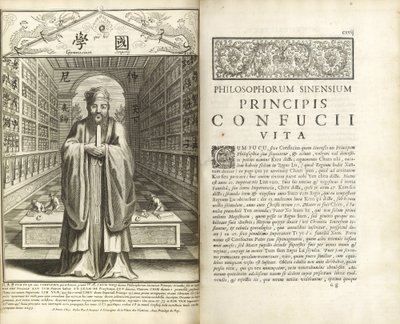 Páginas de Confucius Sinarum Philosophus (Confucio, el Filósofo de los Chinos) de Unbekannt