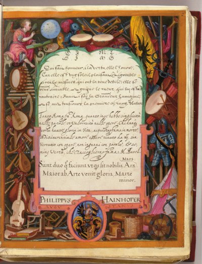 Páginas del Álbum Amicorum de Philipp Hainhofer, 1596-1633 de Unbekannt