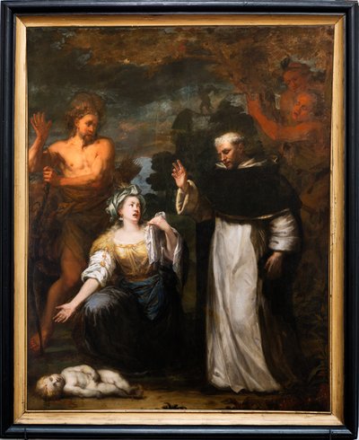 Pintura, Santo Domingo curando a un niño. de Unbekannter Künstler