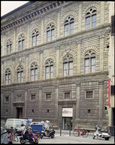 Palazzo Rucellai, Florencia, construido 1446-51 de Unbekannt