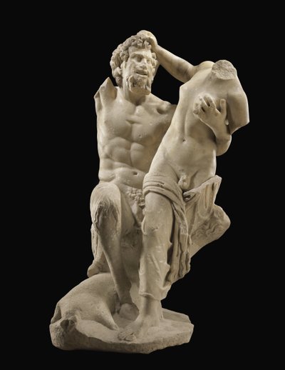 Pan y Hermafrodita, c. siglo I d.C. de Unbekannt