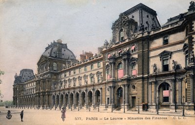 París, Francia: Le Louvre, Ministere des Finances de Unbekannter Künstler
