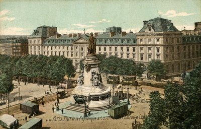 París, Francia: Plaza de la República y Caserne de Unbekannter Künstler