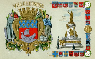 Postal de París de Unbekannter Künstler
