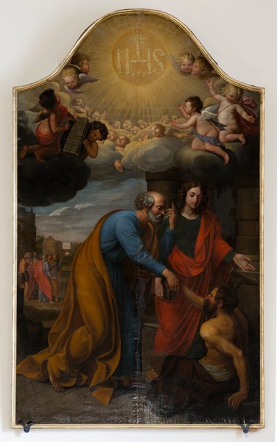 Iglesia parroquial (Nederbrakel, iglesia parroquial Sint-Pieter-in-de-Banden). En el interior. Pintar. de Unbekannter Künstler