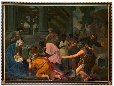Iglesia parroquial (Parochiekerk Sint-Salvator). Interior. Pintura. Adoración de los Reyes Magos. de Unbekannter Künstler