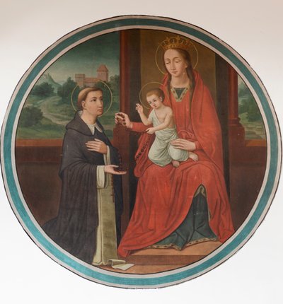 Iglesia parroquial (St Denijs-Boekel, iglesia parroquial de St Denijs). Pasillo norte. Una pintura mural. de Unbekannter Künstler