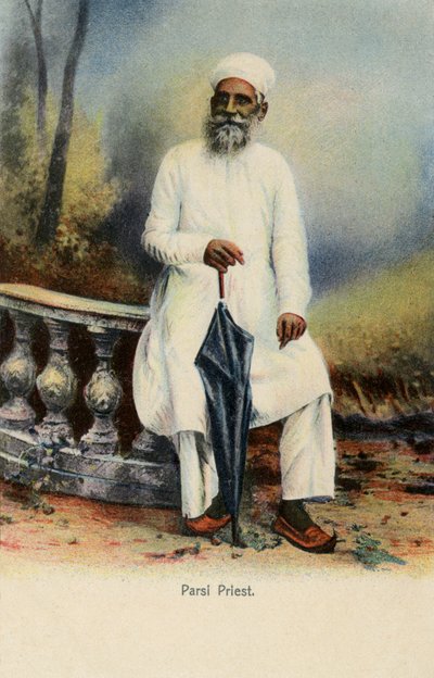 Sacerdote parsi, India británica de Unbekannter Künstler