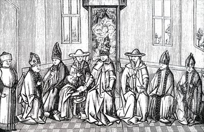 Pedro el Ermitaño, Papa Urbano II y Simeón Patriarca de Jerusalén de Unbekannt