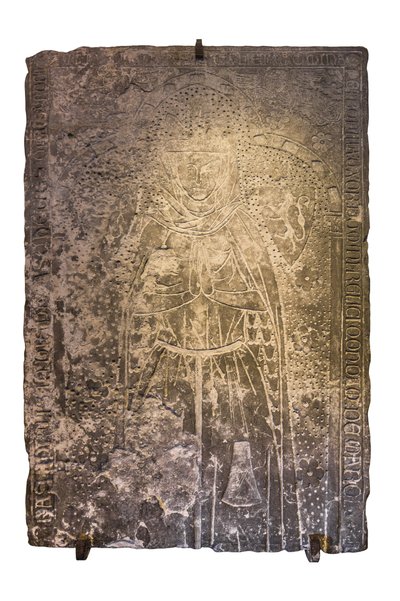 Lápida de Petronille, esposa del caballero Reli de Mareuil, fallecida c. 1280 (Lápida) Monasterio cisterciense de Royaumont (abadía) 1228-1235 Asnieres-sur-Oise, Val-d