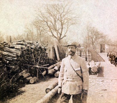 Fotografía de un álbum personal de un teniente de infantería durante los primeros meses de la Primera Guerra Mundial de Unbekannt