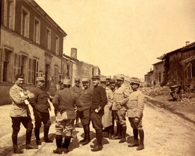 Fotografía de un álbum personal de un teniente de infantería durante los primeros meses de la Primera Guerra Mundial de Unbekannt