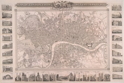 Plano de Londres a partir de un estudio real de Unbekannter Künstler