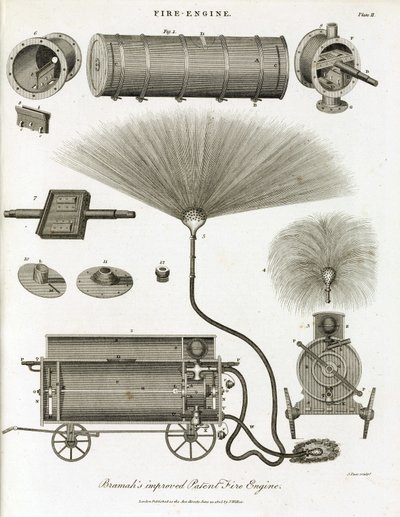 Bomba de incendios, invención de J de Unbekannt