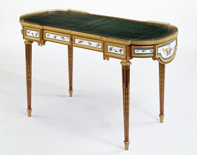 Escritorio montado en porcelana fechado en 1778 hecho para la Emperatriz rusa María Feodorovna por Martin Carlin de Unbekannt