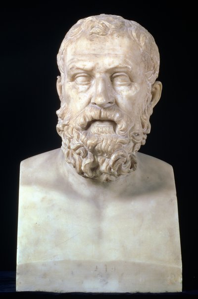 Busto retrato de Solón, copia de un original griego del siglo IV a.C. de Unbekannt