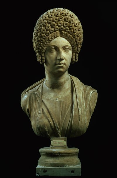 Busto retrato de una dama, romana, Dinastía Flavia, c.69-96 d.C. de Unbekannt