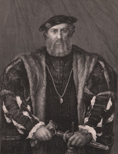 Retrato de Charles de Solier, Conde de Morette, de la Galería Real de Dresde de Payne, por Albert Henry Payne, A H Payne Dresden & Leipzig Publisher, c.1840 (grabado) de William M. Timlin