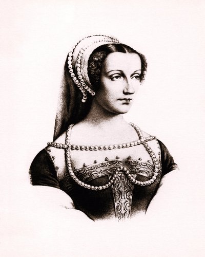 Retrato de Claude de France (1490-1524) Reina de Francia, grabado, sd. de Unbekannter Künstler