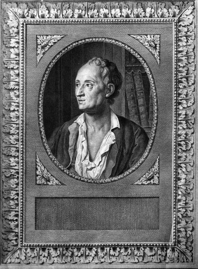 Retrato de Denis Diderot - grabado del siglo XIX de William M. Timlin