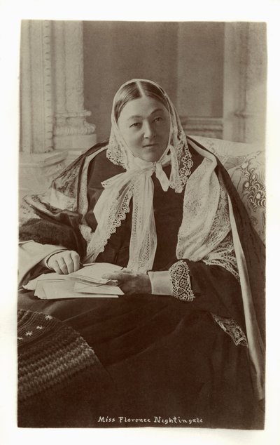 Retrato de Florence Nightingale, pub 1932 (impresión) de Unbekannter Künstler