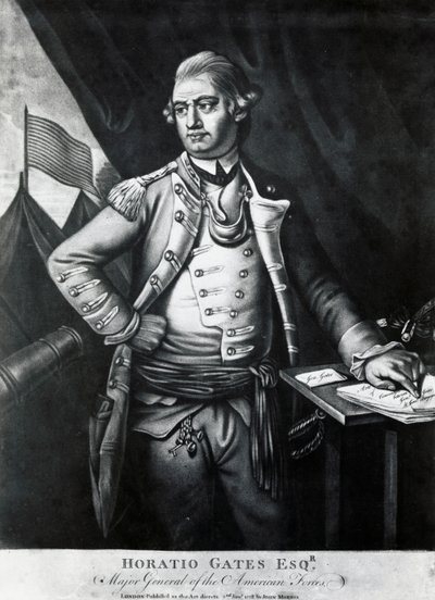 Retrato de Horatio Gates (grabado) de Unbekannt