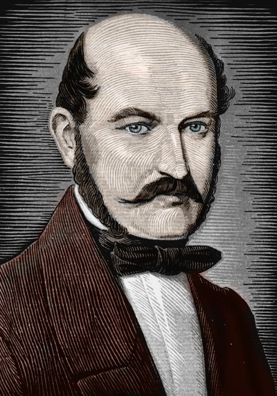 Retrato de Ignace Philippe Semmelweis, finales del siglo XIX (Grabado) de Unbekannter Künstler