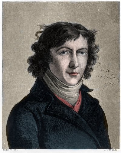 Retrato de Louis de Saint Just de Unbekannt