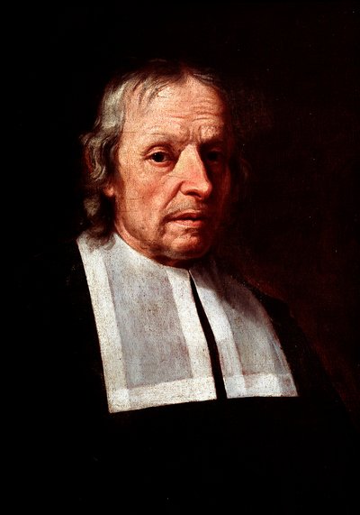 Retrato de Marcello Malpighi, médico y biólogo italiano (pintura) de Unbekannter Künstler