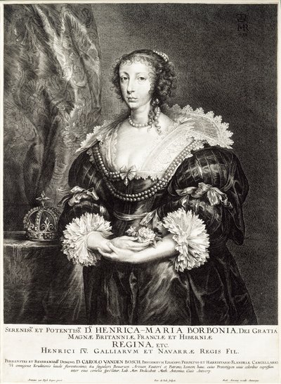 Retrato de la Reina Henrietta Maria de Borbón de Unbekannt
