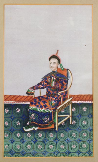 Retrato de un hombre chino de Unbekannt