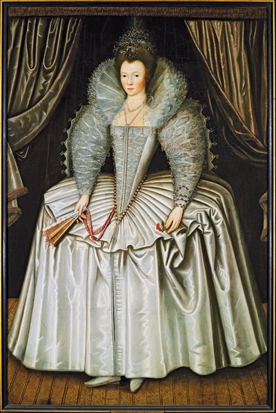 Retrato de una dama, identificada como Elizabeth Howard de Unbekannt