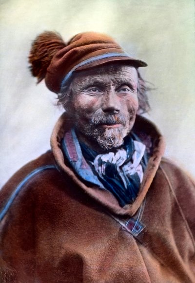 Retrato de un anciano de Finlandia de Unbekannter Künstler