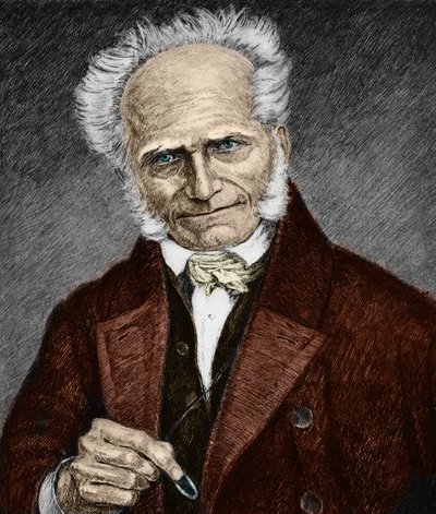 Retrato del filósofo alemán Arthur Schopenhauer (1788-1860). Siglo XIX (grabado). de Unbekannter Künstler
