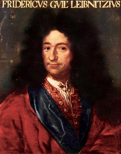 Retrato del filósofo alemán Gottfried Wilhelm Leibniz de Unbekannt