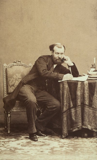 Retrato del célebre compositor francés Charles Gounod de Unbekannter Künstler