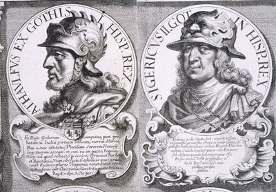 Retratos de Ataúlfo y Sigerico de Unbekannt