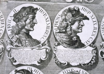 Retratos de Fruela II y Alfonso IV de Unbekannt