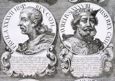 Retratos de Fruela I y Aurelio de Asturias de Unbekannt