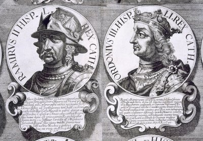 Retratos de Ramiro II y Ordoño III de Unbekannt