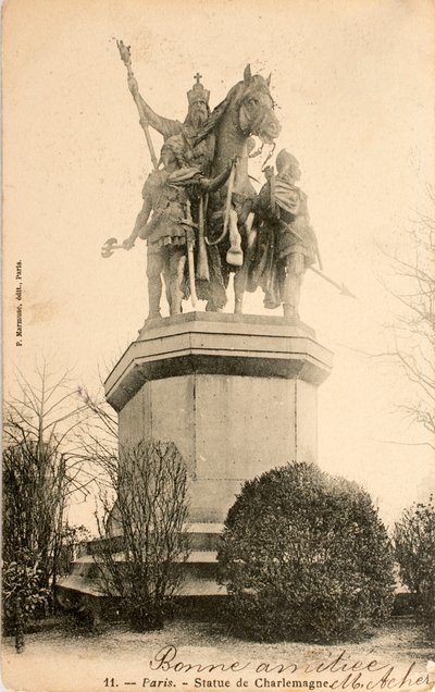 Estatua de Carlomagno, París, Sena, Isla de Francia, Francia de William M. Timlin