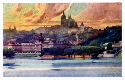 Praga: Castillo y Academia de Straka de Unbekannter Künstler