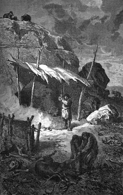 Prehistoria: hábitat humano de Unbekannter Künstler